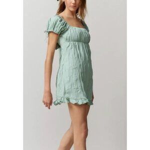 Kimchi Blue Women XS  Claudette Crinkle Babydoll Mini Dress‎